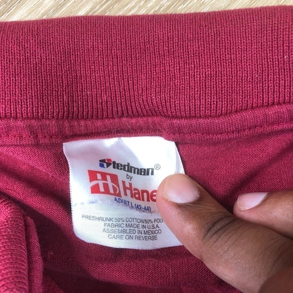 VTG Stedman by Hanes Polo Shirt Men's Large Short Sleeve Flamingo Reno - Picture 4 of 8